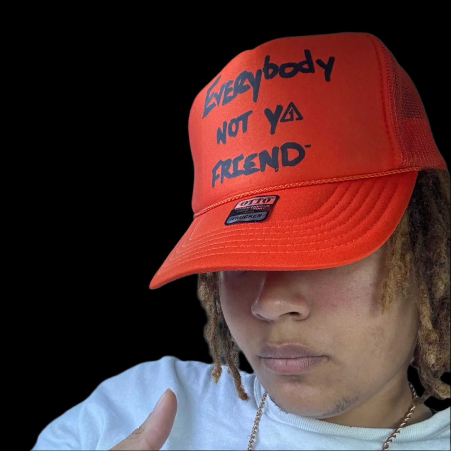 ANT1SOCIAL EVERYBODY NOT YA FRIEND TRUCKER CAP